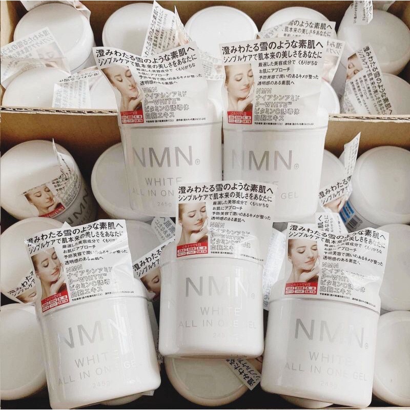 Kem dưỡng Trắng Da Chống Lão Hoá NMN White All In One Gel 245g
