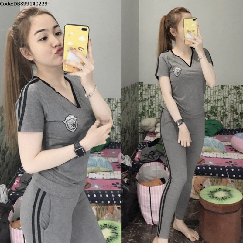 Bộ đồ mặc nhà 💖FREESHIP💖 Giảm 20K Khi Nhập [DOBO20KA] Đồ bộ mặc nhà nữ thun cotton co giãn thoải mái | BigBuy360 - bigbuy360.vn