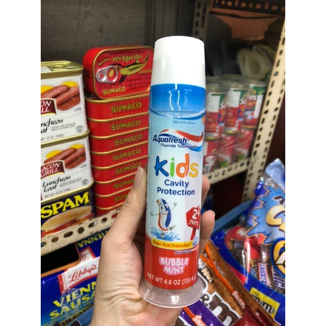 Kem đánh răng Aquafresh Kids cho bé của Mỹ 130,4g