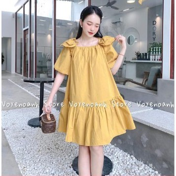 Váy Babydoll đuôi cá,Váy Babydoll bèo vai đuôi cá Chất thô lụa mềm cực sang chảnh. | BigBuy360 - bigbuy360.vn