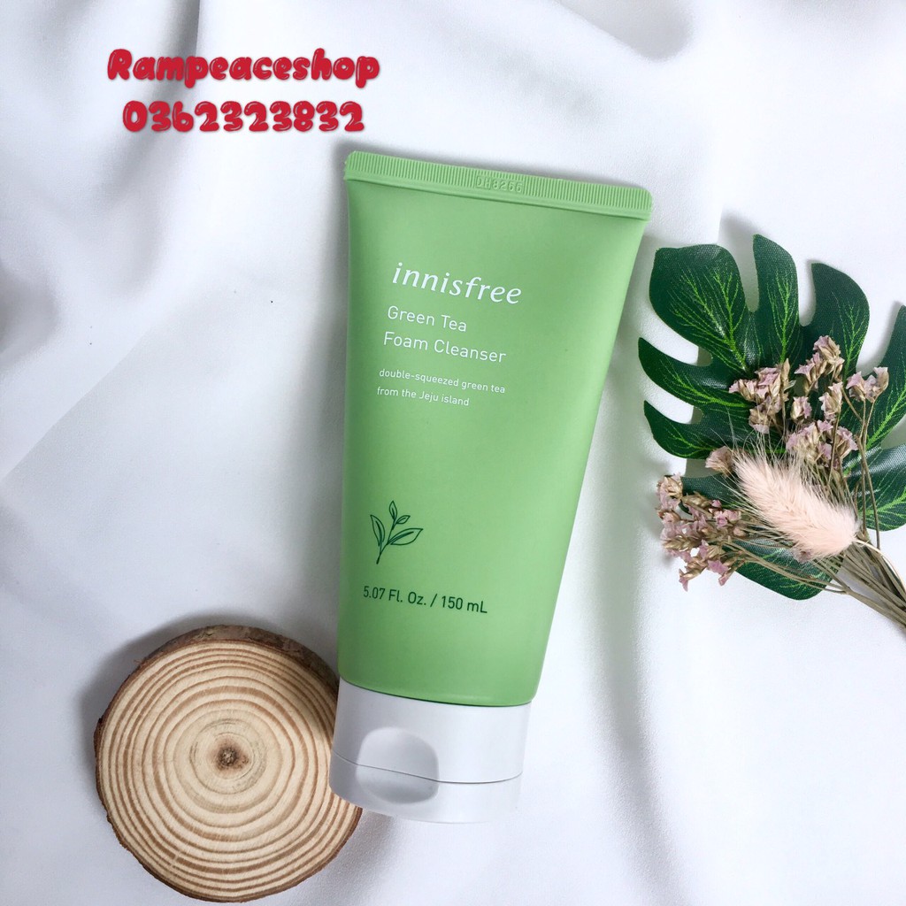 (Mẫu mới) Sữa Rửa Mặt Chiết Xuất Từ Trà Xanh Innisfree Green Tea Foam Cleanser 150ml