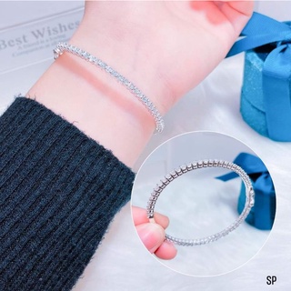 lắc tay bạc 1 hàng đá