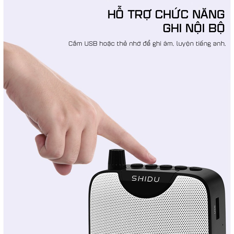 Máy Trợ Giảng Không Dây Shidu SD-M500 UHF - Hàng Chính Hãng