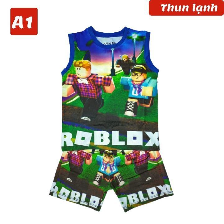 Đồ bộ thun lạnh cho bé trai Roblox từ 10-46kg - giặt không vỡ hình - Tomchuakids