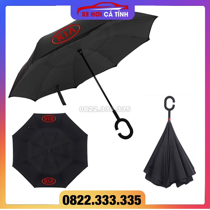 📍 Phụ kiện ô dù gập ngược thông minh logo Vinfast mercedes-benz bmw audi lexus mazda toyota honda jaguar