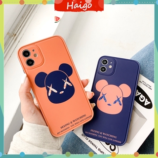Ốp điện thoại bằng nhựa mềm hình Bearbrick cho iPhone 12 Mini 11 PRO MAX 6/6s 7/8 Pplus SE2 X/XS XR XSMAX #HG3178