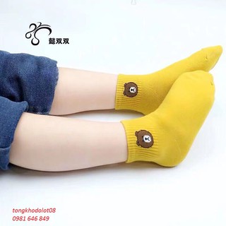 Set 5 đôi tất gấu cho bé 1-6 tuổi