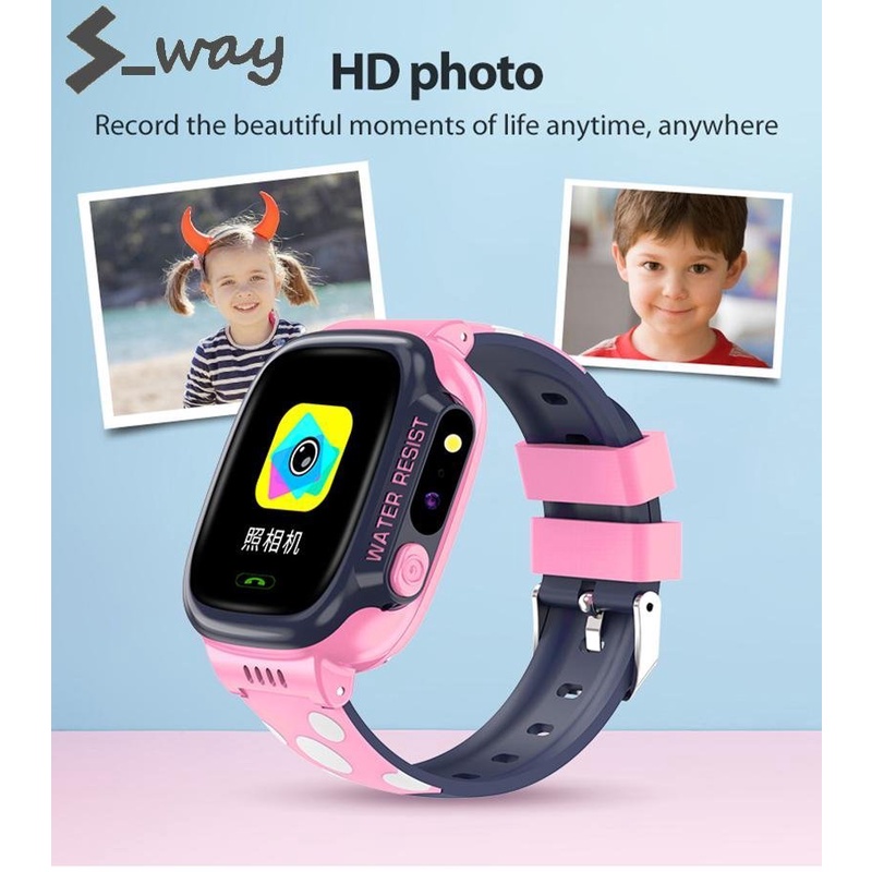 Đồng Hồ Thông Minh Cho Bé Y92 Lắp Sim Nghe Gọi 2 Chiều, Đồng Hồ Định Vị Trẻ Em Chống Nước Có Tiếng Việt