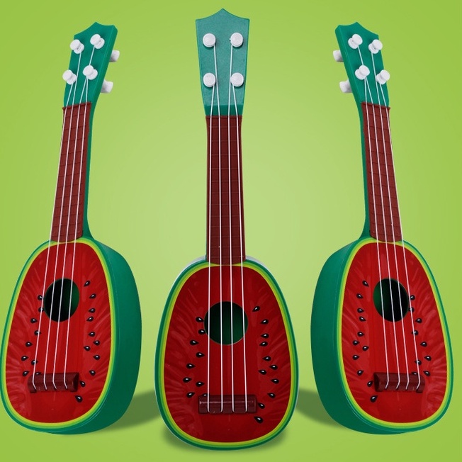 Đàn ukulele ghita mini hoa quả quà tặng giúp bé phát triển tài năng âm nhạc đàn trái cây đàn dưa hấu