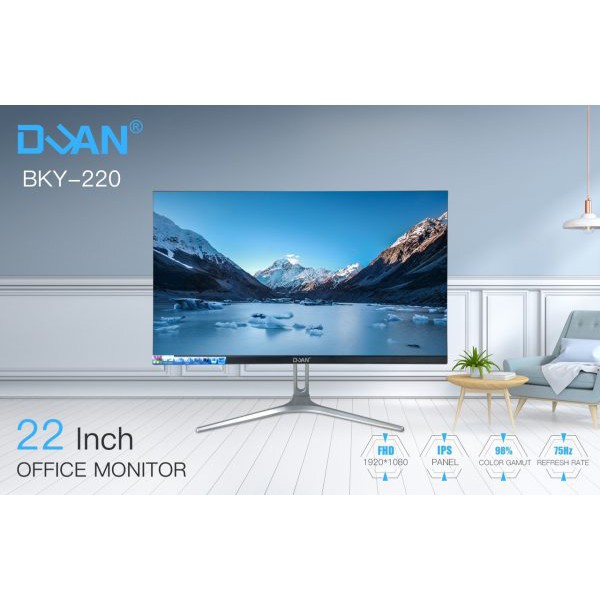 Màn Hình Máy Tính 22&quot; DUAN BKY220 ips, 75Hz Full Viền