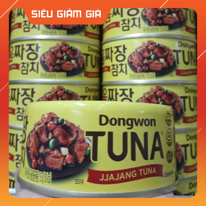 * Cá ngừ sốt tương đen đóng hộp DONGWON hộp 150gr * - dinhboms_2985