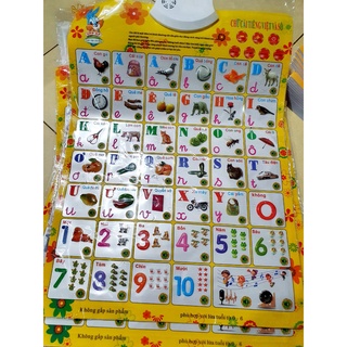 Bảng phát tiếng bảng chữ cái chữ số tiếng việt giúp phát triển ngôn ngữ và tư duy cho bé