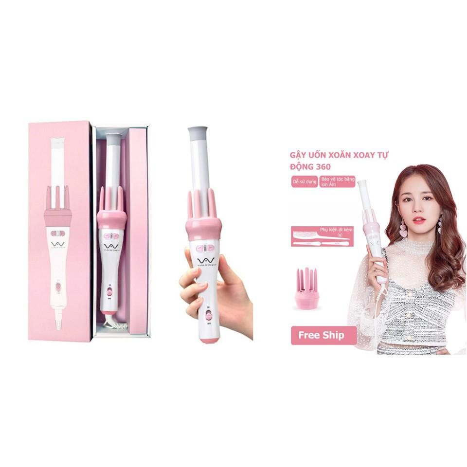 Máy Uốn Xoăn Tóc Tự Động Xoay 360 Độ