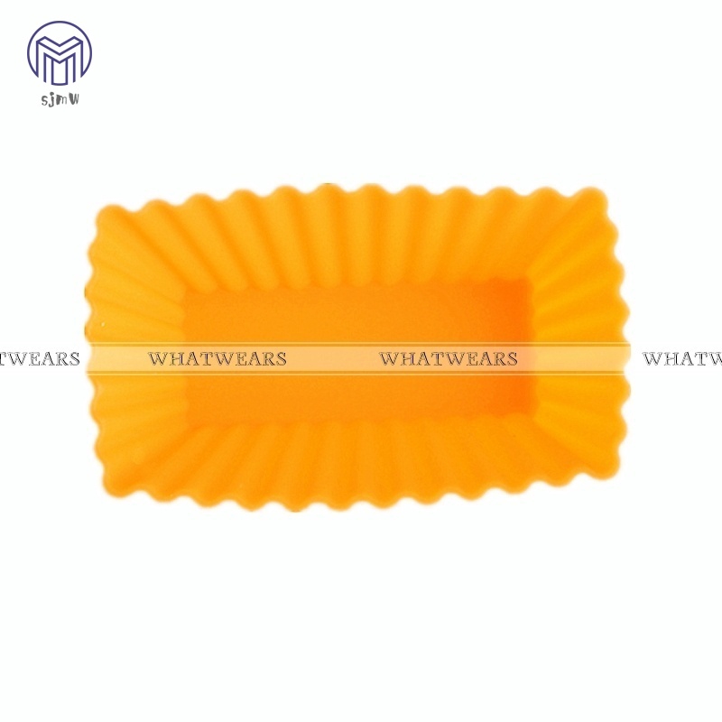 Set 6 Khuôn Làm Bánh Hình Chữ Nhật Bằng Silicon