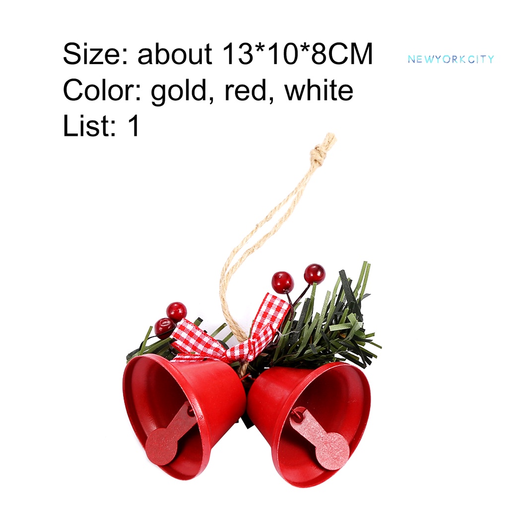 Chuông kim loại trang trí cây thông giáng sinh