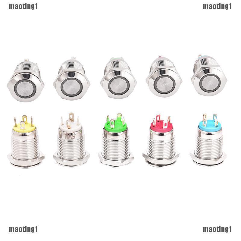 maoting.vnCông tắc nút nhấn có đèn LED 12mm 5V chống nước♥ | BigBuy360 - bigbuy360.vn
