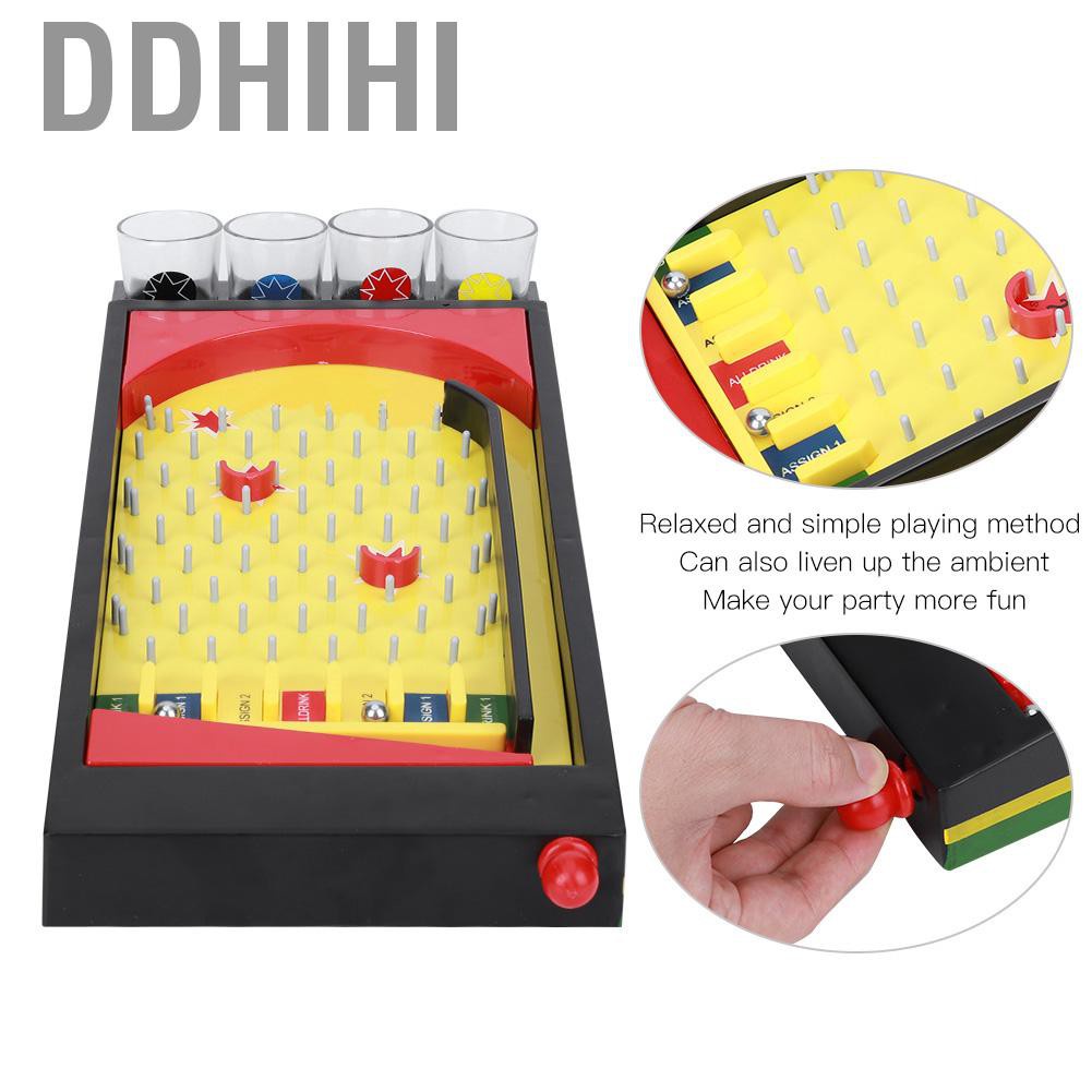 Ddhihi Plastic Adults Pinball Entertainment Drinking Game Bar Shooting Ball Wine Cup Board Toy Party Supplies