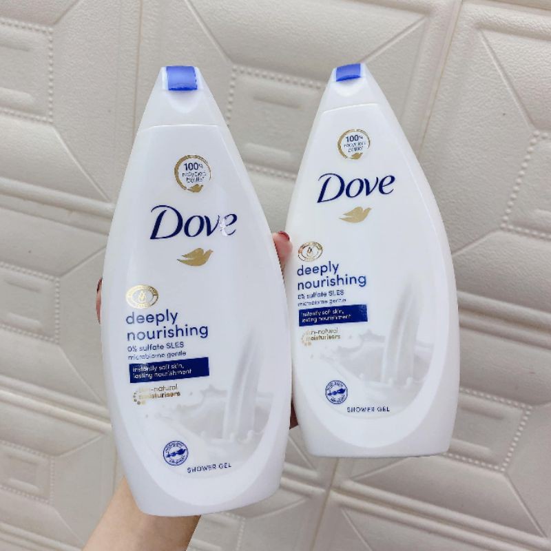 Sữa tắm dove 500ml giúp làm sạch, dưỡng ẩm và nuôi dưỡng làn da từ bên trong thích hợp cho mọi loại da