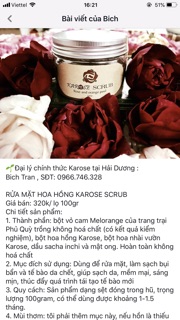 Combo RỬA MẶT+ MẶT NẠ HOA HỒNG KAROSE