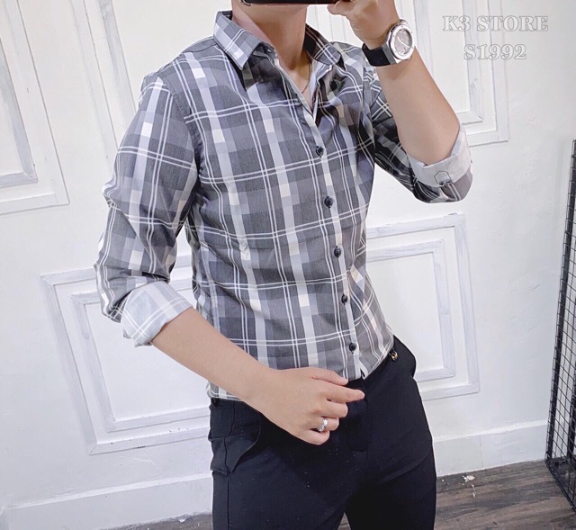 [NEW ARRIVAL] ÁO SƠ MI LỤA NAM SOÁI CA THÊU VIỀN CÕ - THƯƠNG HIỆU CAO CẤP BASIC TRẮNG/ĐEN | BigBuy360 - bigbuy360.vn