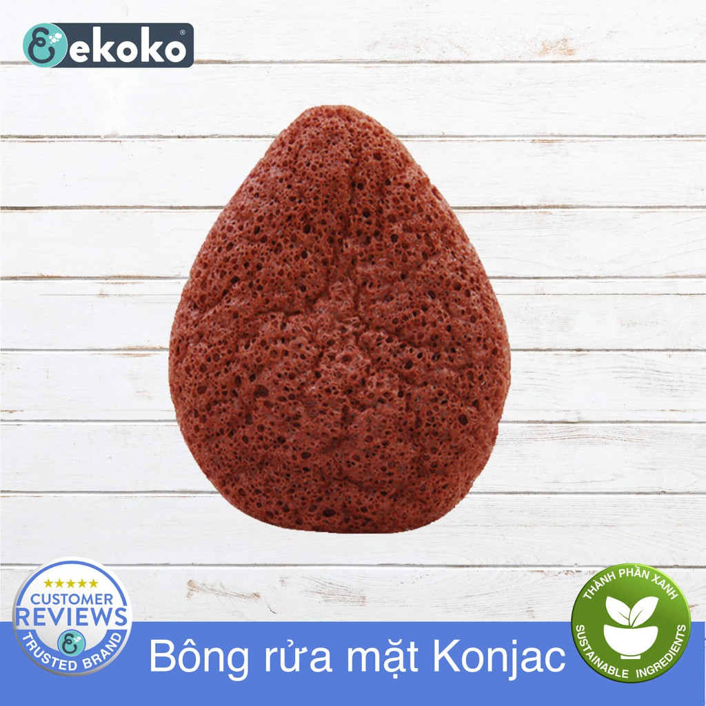 [CHÍNH HÃNG] Bông rửa mặt tự nhiên Konjac sponge ekoko