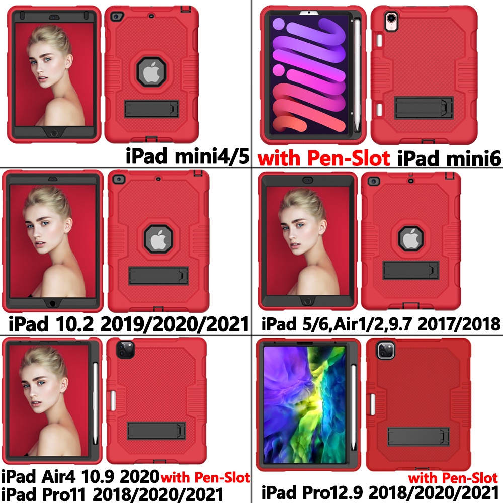 Vỏ máy tính bảng giá đỡ thích hợp cho iPad mini 4 5 6 Air 1 2 4 Pro 9.7 inch 7 8 9 10.2 inch Pro 11