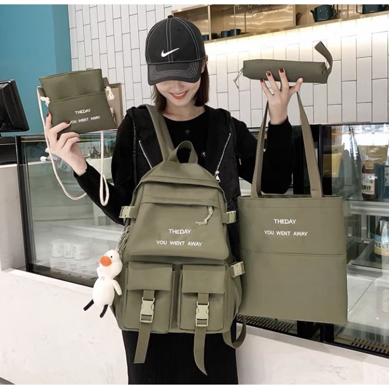 Combo balo 4 món _ The day you went away _ vừa A4