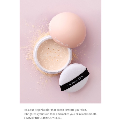 Phấn Phủ Moldia 10g FINISH POWDER #ROSY BEIGE