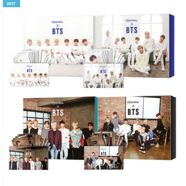 Mặt nạ dưỡng da Mediheal BTS Mask Pack Special 10 miếng + 14 Photocard BTS