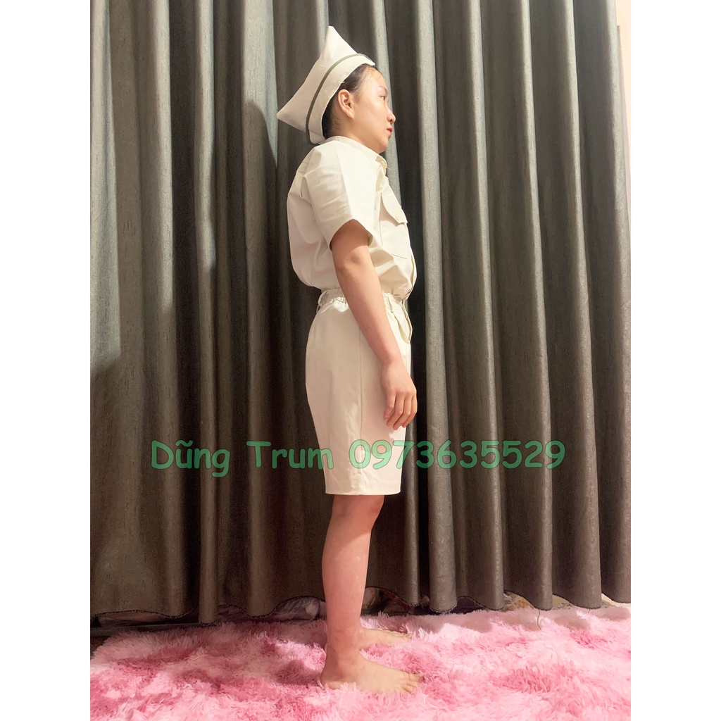 Trang phục lính kiểu Pháp chất liệu kaki dày đẹp