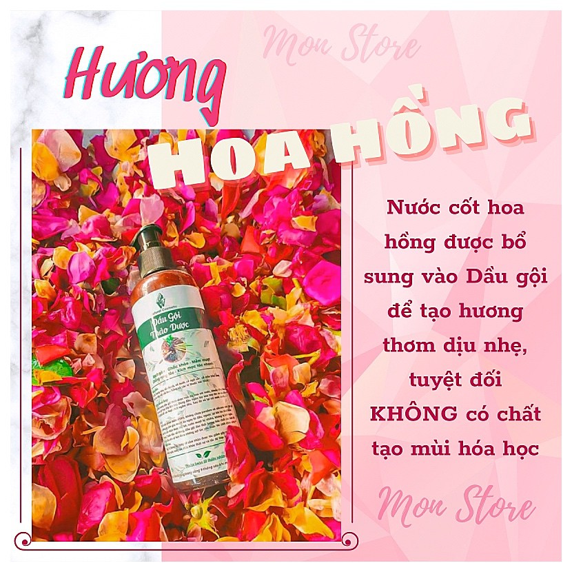 DẦU GỘI THẢO DƯỢC VV Natural Cosmetic giúp ngăn rụng tóc, sạch gàu ngứa, hỗ trợ mọc tóc nhanh, kiềm dầu chống bết