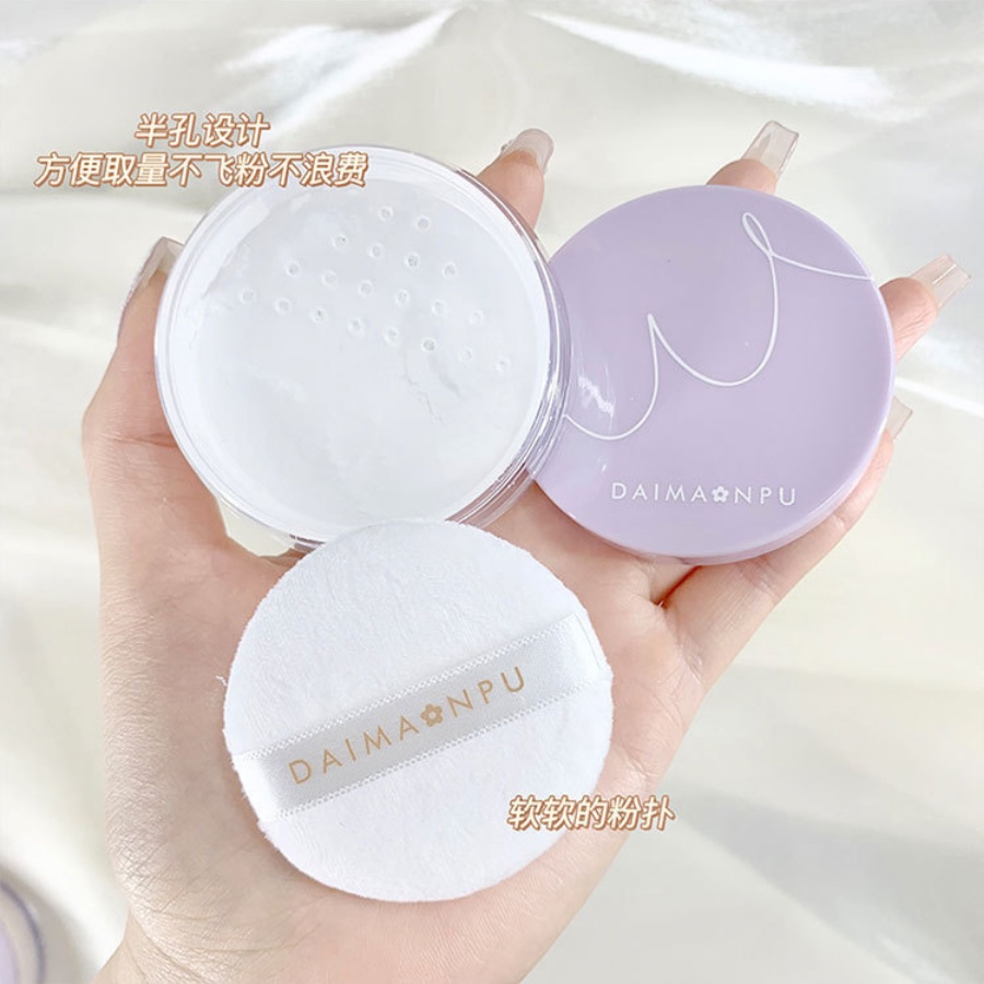 Phấn phủ kiềm dầu dạng bột DAIMANPU Lì Kiểm Soát Dầu Lâu Trôi Không Thấm Nước