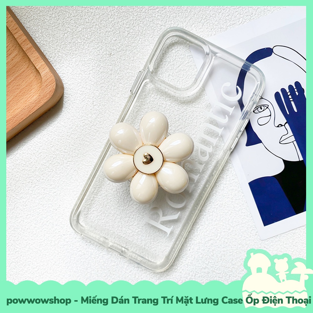 [Sẵn VN - Hỏa Tốc] Miếng Dán DIY 3M Tay Vịn Trang Trí Mặt Lưng Ốp Điện Thoại Mẫu Hình Hoa Đơn Giản Tinh Tế