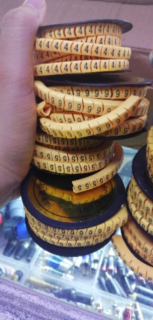 Vòng đánh số dây cáp line từ 0 đến 9