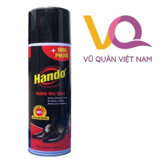 VQVN : Xi đánh bóng giày da dạng xịt 300ml - Không bay màu - không làm bong tróc da- Không cần đánh bằng bàn chải