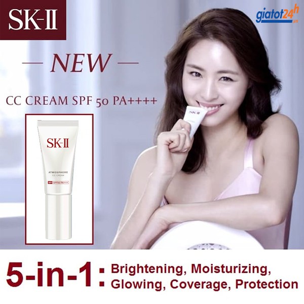 KEM TRANG ĐIỂM CC CREAM CHỐNG NẮNG SK II ATMOSPHERE CC CREAM 30G CHÍNH HÃNG - 6707