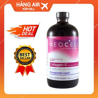 Nước Uống Collagen Lựu Neocell Collagen + C Pomegranate Liquid 473ml (CHUẨN USA) thumbnail
