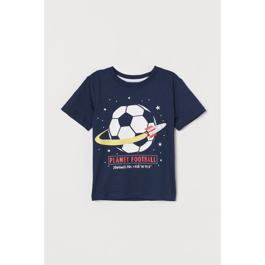 Áo phông bóng đá HM H&M size 6-8y_hàng chính hãng authentic