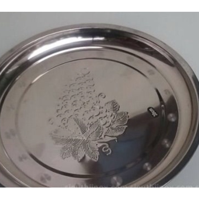 Khay Inox tròn các size đường kính 26/28/30/32/34/36/38/40 cm