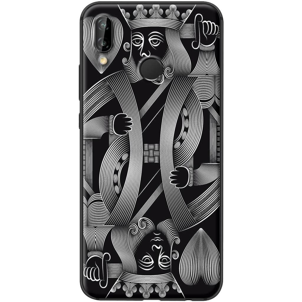 Ốp Lưng Huawei Nova 3e Già Trắng Đen
