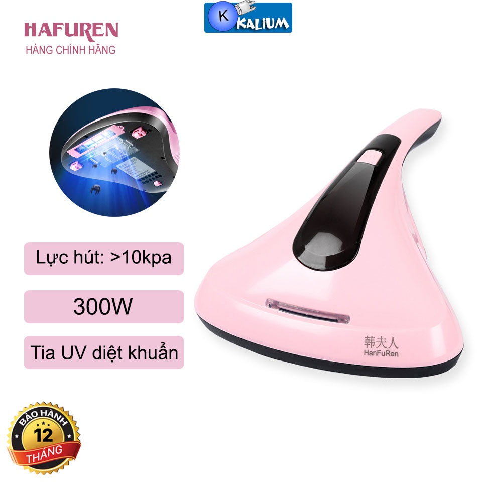 Máy hút bụi giường nệm diệt khuẩn bằng tia UV - Máy hút bụi HAFUREN cầm tay vệ sinh Giường Nệm Sofa bảo hành 12 tháng