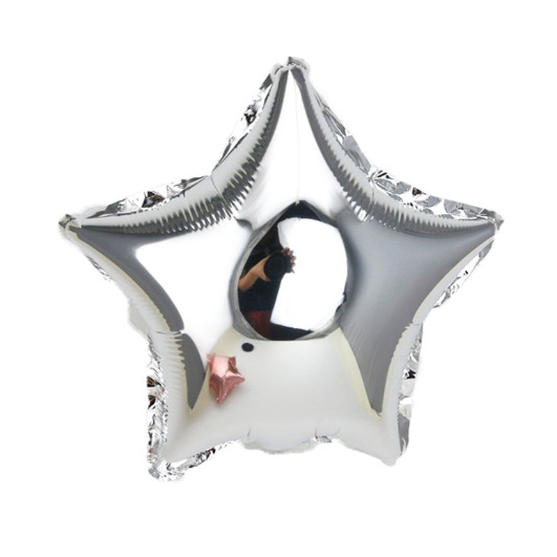 Set 20 Bong Bóng Hình Ngôi Sao Năm Cánh 10 Inch Trang Trí Tiệc