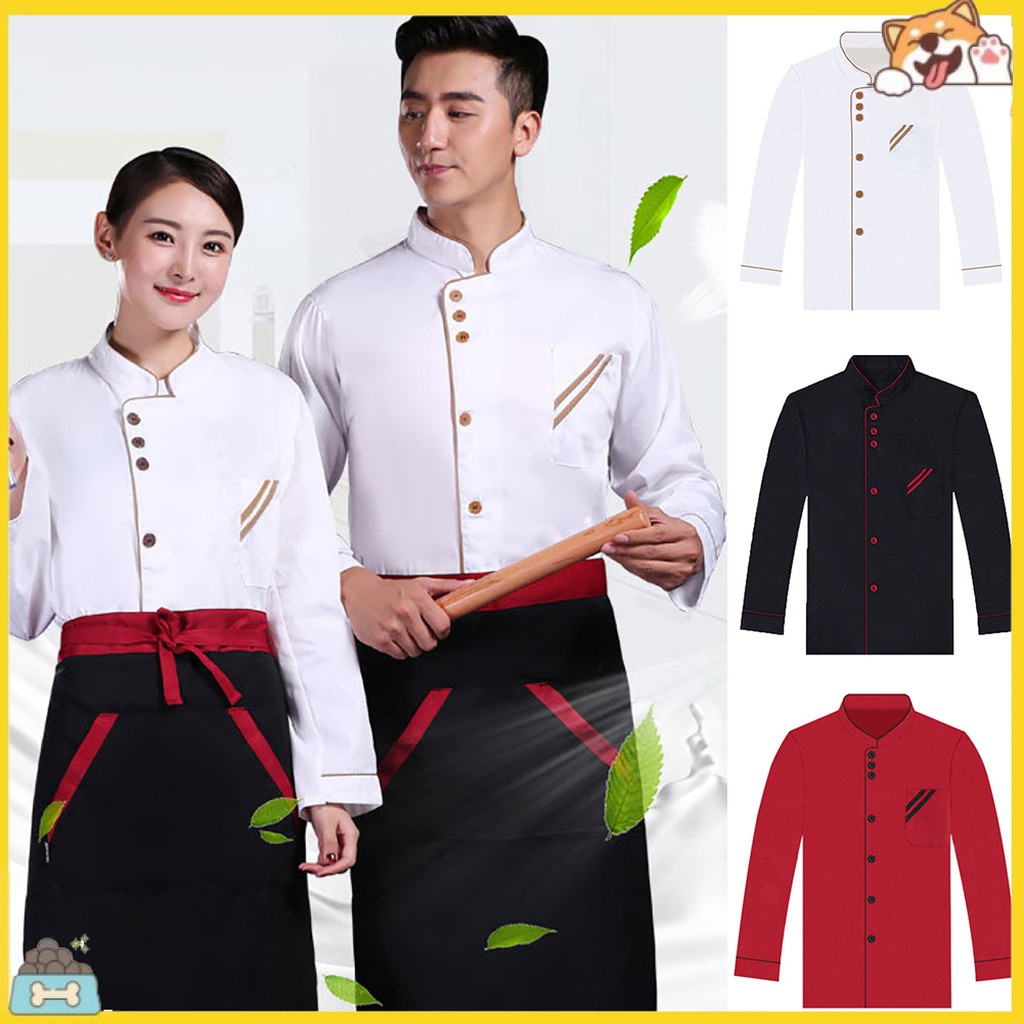 Áo đồng phục đầu bếp thời trang thanh lịch cho nam và nữ