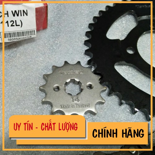 [ Bán chạy  ] Bộ nhông xích, nhông sên đĩa Win chính hiệu Daichi thông số (14T-40T–112L) công nghệ đột dập, sơn tĩnh điệ