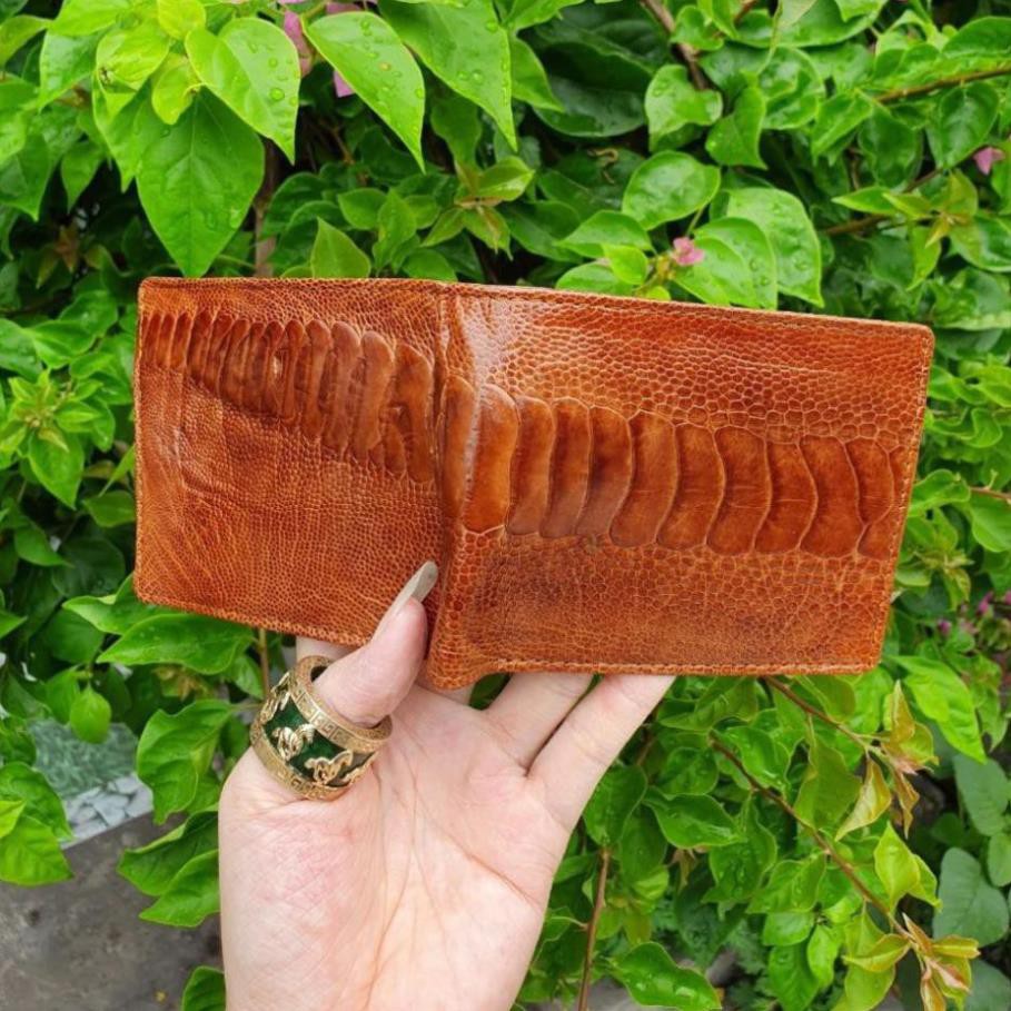 Ví Da Đà Điểu 2 Mặt Cao Cấp - BH 2 Năm