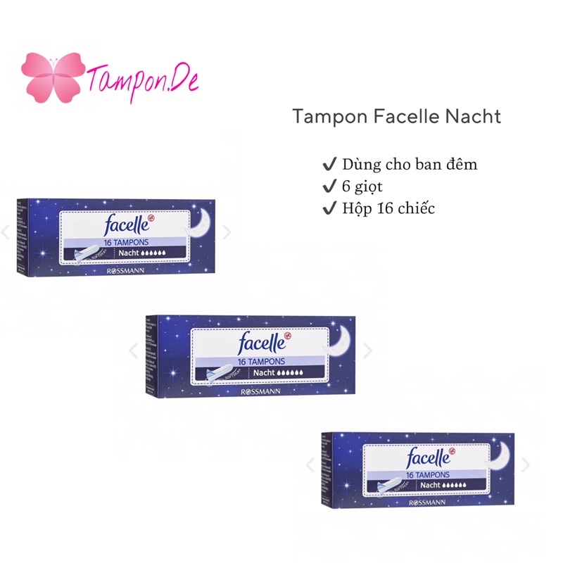 Tampon Facelle Nacht ban đêm - Hàng Nội Địa Đức thumbnail
