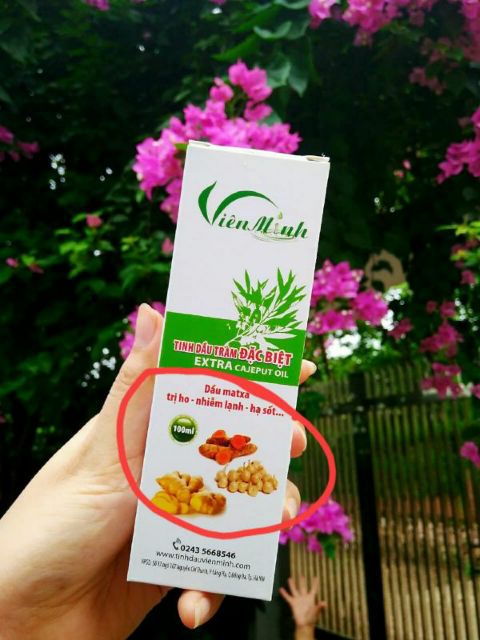 Tinh dầu tràm xoa đặc biệt Viên Minh 15ml, nhỏ gọn tiện lợi di chuyển