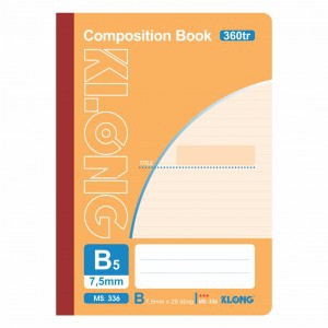 [ab] Sổ may KLONG 360tr B5 composition book; MS: 336