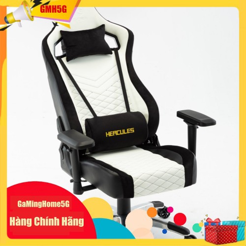 Ghế gaming E-DRA Hercules EGC203 PRO - Màu đen và trắng - Chất liệu da PU và Foam cao cấp - Bảo hành 12 tháng | BigBuy360 - bigbuy360.vn