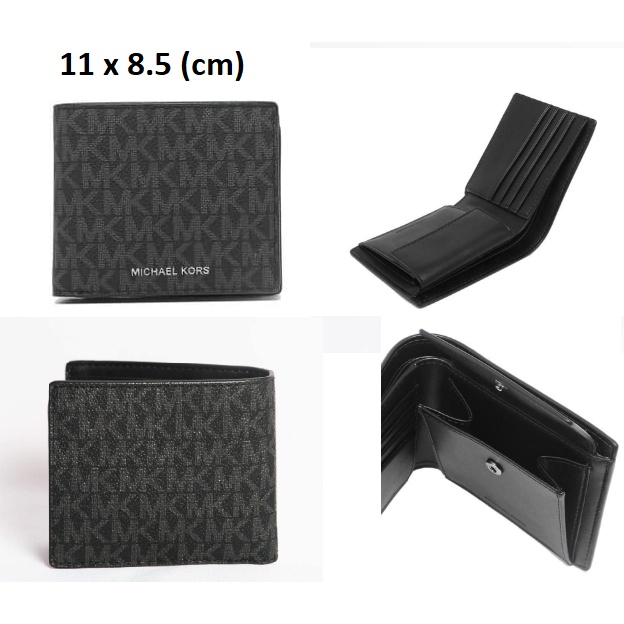 Ví nam Michael Kors, logo đen, ví gồm 2 ngăn lớn  - hàng Mỹ